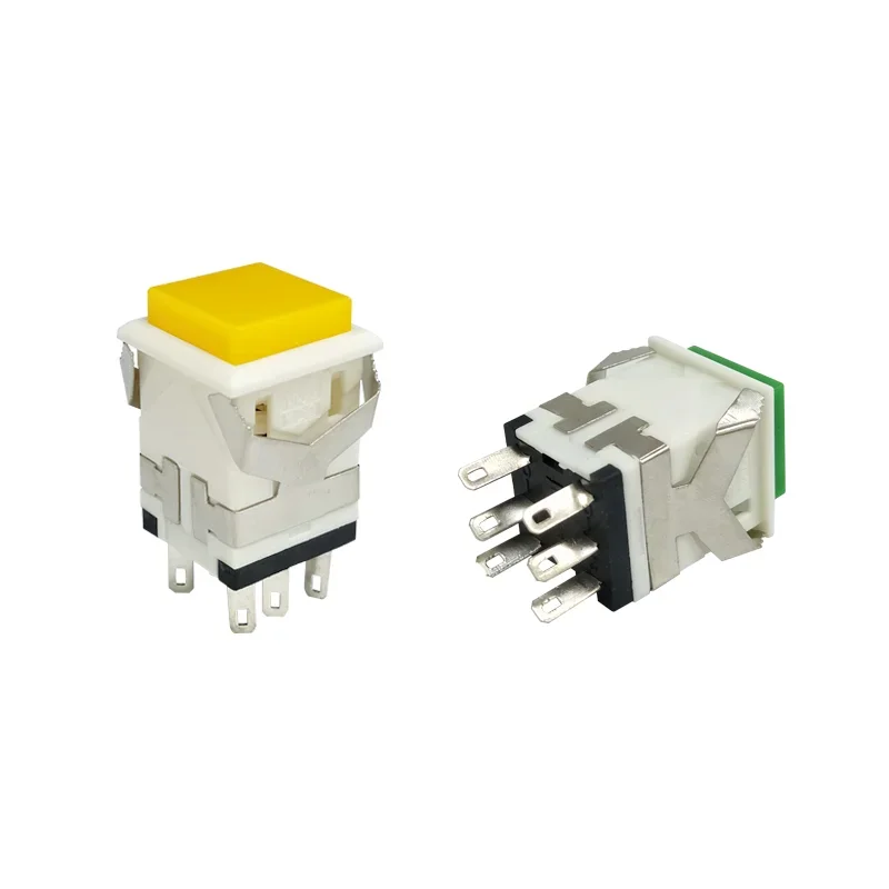 Kd2-24 Self Locking Self Reset Switch 3A / 250V 6A / 125V Snap In 2no2nc Instantaneous Square Button