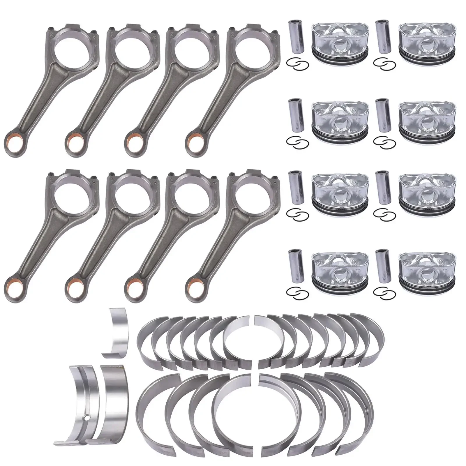 AP03 محرك العمود المرفقي بلاط قضبان المكبس خواتم مجموعة لجاكوار لاند روفر AJ133 5.0 V8
