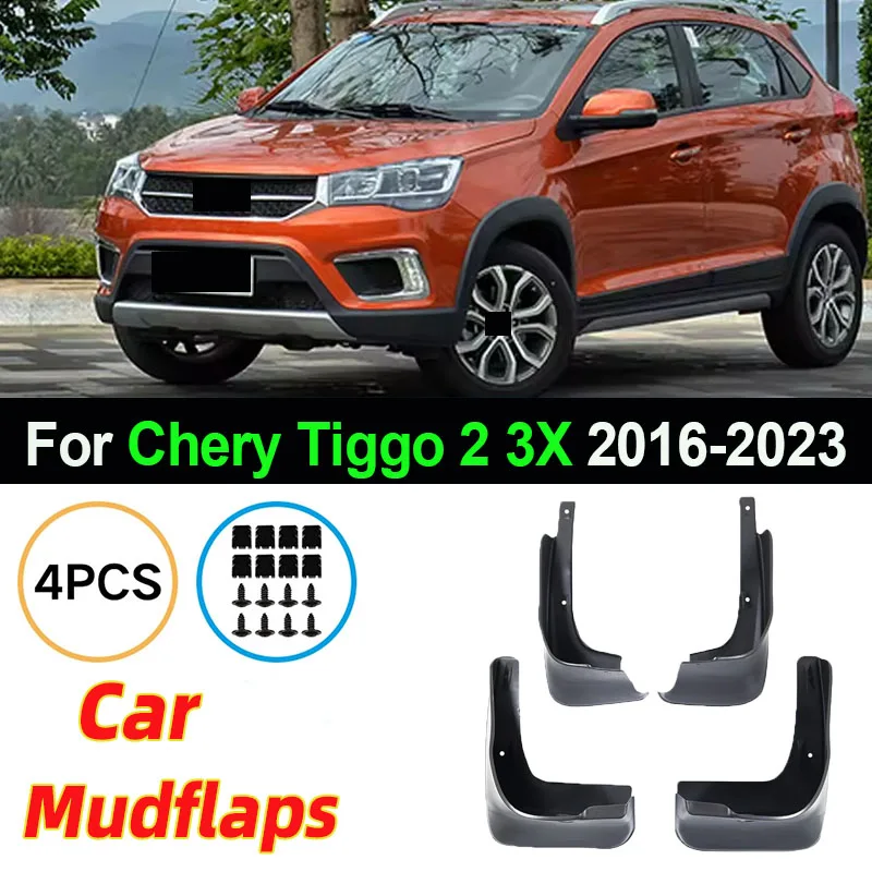 

For Chery Tiggo 2 3X Plus 2016 2017 2018 2019 2020 2021 2022 2023 Mud Flaps Mudguards Accessories Splash Guards SUV Fender Rear