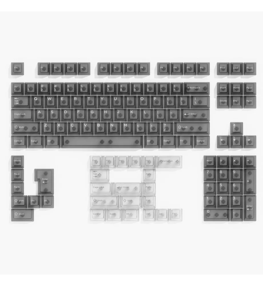 

Keycap Personalized Keycap Black/White/Burgundy/Coffee/Gray/Pink Original 132 Keys PC Fog Clear Mechanical Keyboard