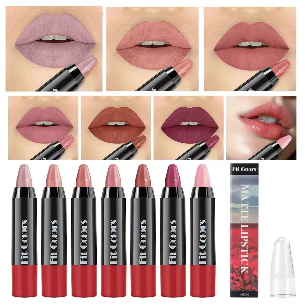 Velvet Matte Brown Lip Liner Pencil Long Lasting Moisturizing Lipstick Crayon Pigments Waterproof Lip Cosmetics