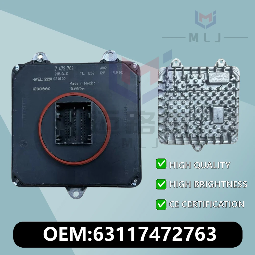 

63117472763 For BMW G30 F50 G31 530e 530ix 540dx 540ix DRL LED Headlight Control Unit Module Ballast Car Accessories 7472763