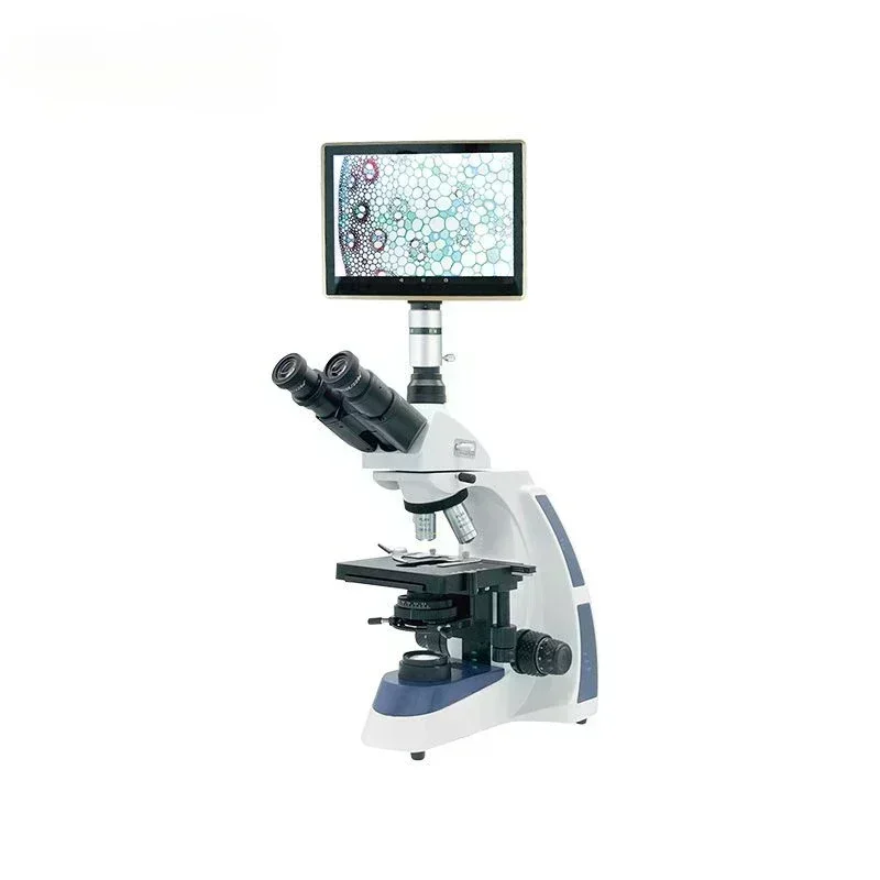 China LCD Display Biological Microscope laboratory LCD Trinocular Microscope for lab use