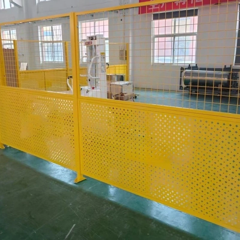 Workshop isolation net punching plate fence, equipment fence barbed wire fence movable partition