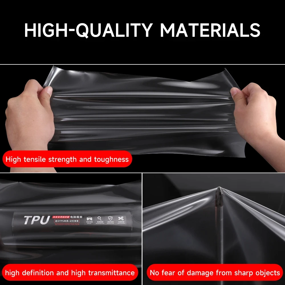 لوحة تروس السيارة من البولي يورثين الحراري الشفاف ، ملصق الكونسول المركزي المضاد للخدش ، فيلم داخلي ، ملحقات لجيلي ال من أجل من من #5