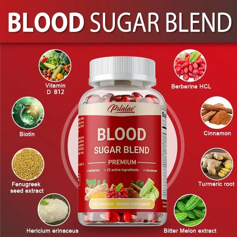Mezcla de azúcar en sangre: apoya el metabolismo equilibrado del azúcar en sangre, mejora la hipoglucemia, aumenta la energía y mejora la vitalidad