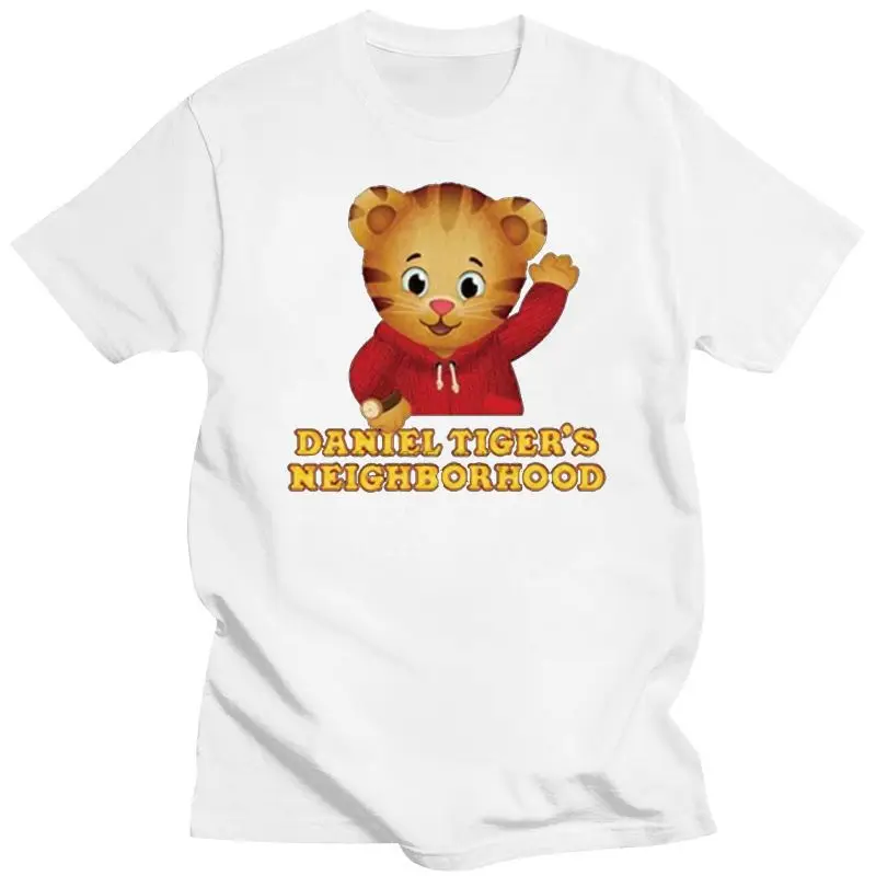 2022 Fashion Logo Printing T Shirts Men Daniel Tiger Neighborhood T-Shirts Black