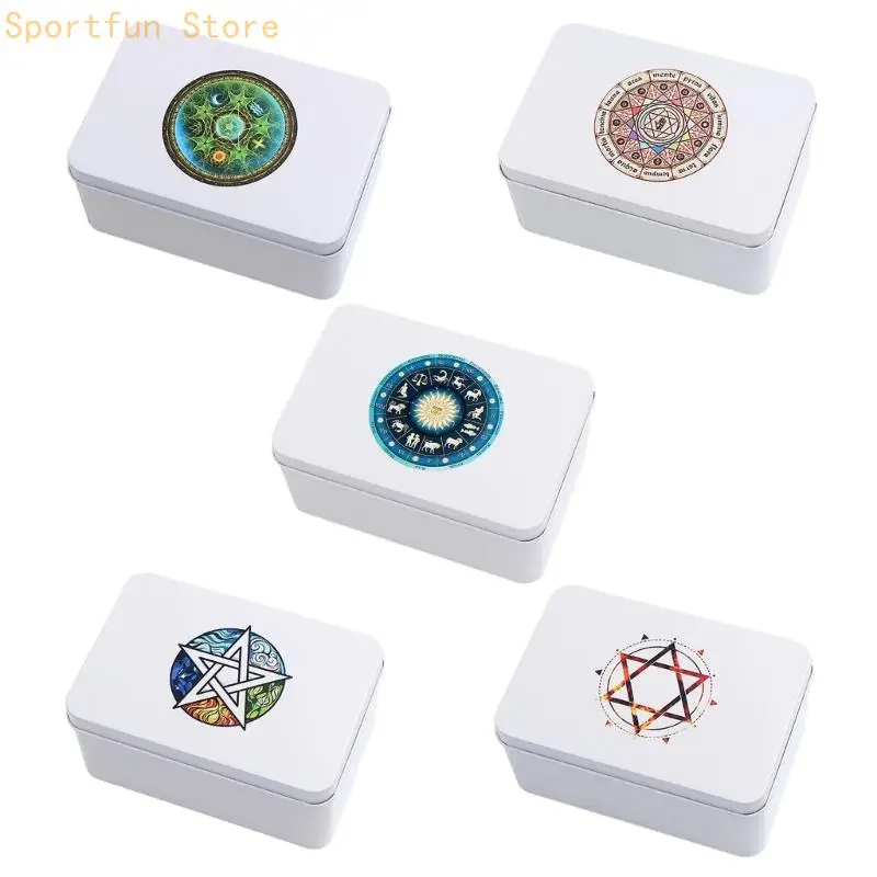 

Tarots Card Storage Can Tarots Organizers Card Case Empty Game Card Storage Box X7JD