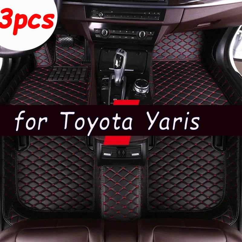 Car Floor Mats For Toyota Yaris Hybrid Mazda2 Hybrid MXPH11 2021 2022 2023 Waterproof Protective Pad Floor Cover Car Accessories