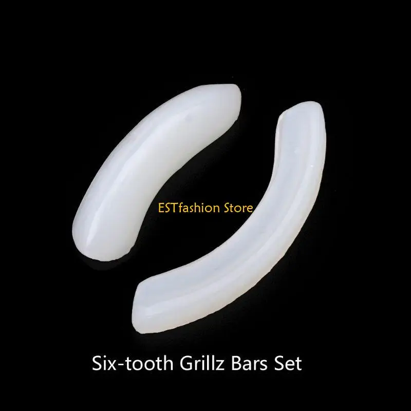 Y5GC Silicone for Grillz Mold Bars Fitting Grill Size Hip Hop Fit Men and Women Teeth Cap Replacement Easy Installation G