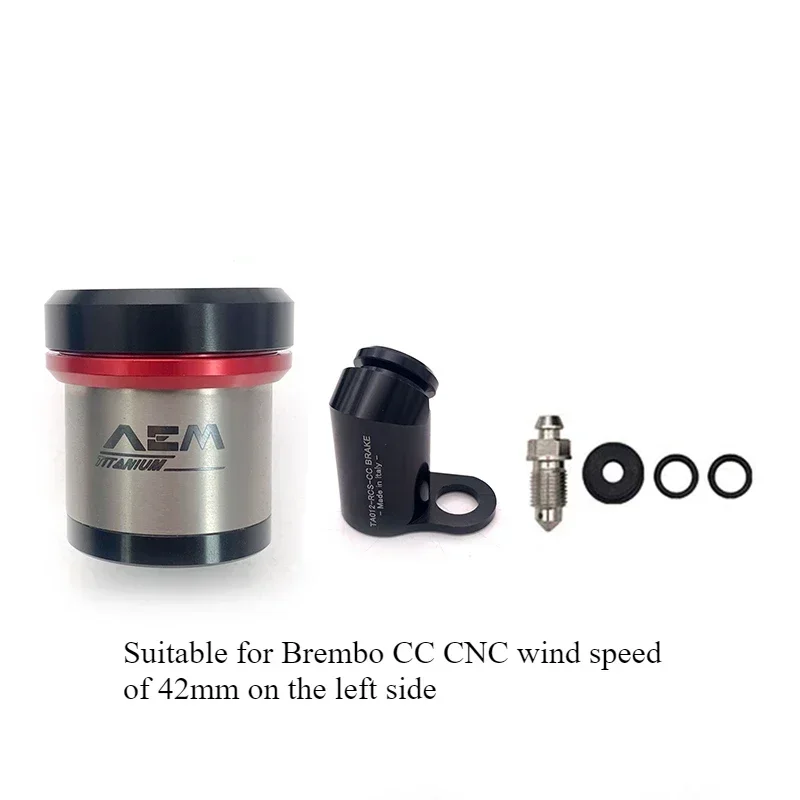AEM Oil Cup Integrated Titanium Alloy for Brembo RCS/CC Direct Push Up Pump Brake AEM Oil Pot
