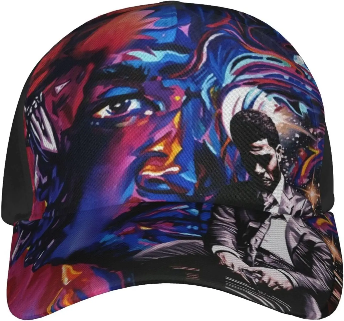 Kid Rapper Cudi Singer Man On The Moon Baseball Cap Unisex Adjustable Casual Outdoor Sun Chapeau All Seasons Hat Black