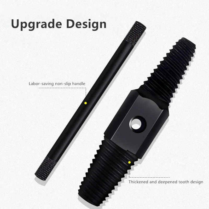 Double HEAD ประแจท่อ Remover เครื่องมือก๊อกน้ําวาล์วสกรูหัก EXTRACTOR ลวดเสียหายท่อน้ํา Bolt หักชุดเครื่องมือกําจัด