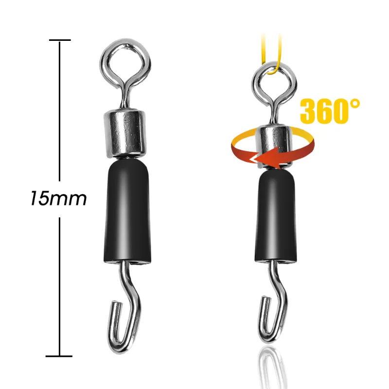 Carp Fishing Quick Change Feeder Swivels Method Feeder Fishing Accessories Swivel Snaps for Carp Fishing Tackle Connector