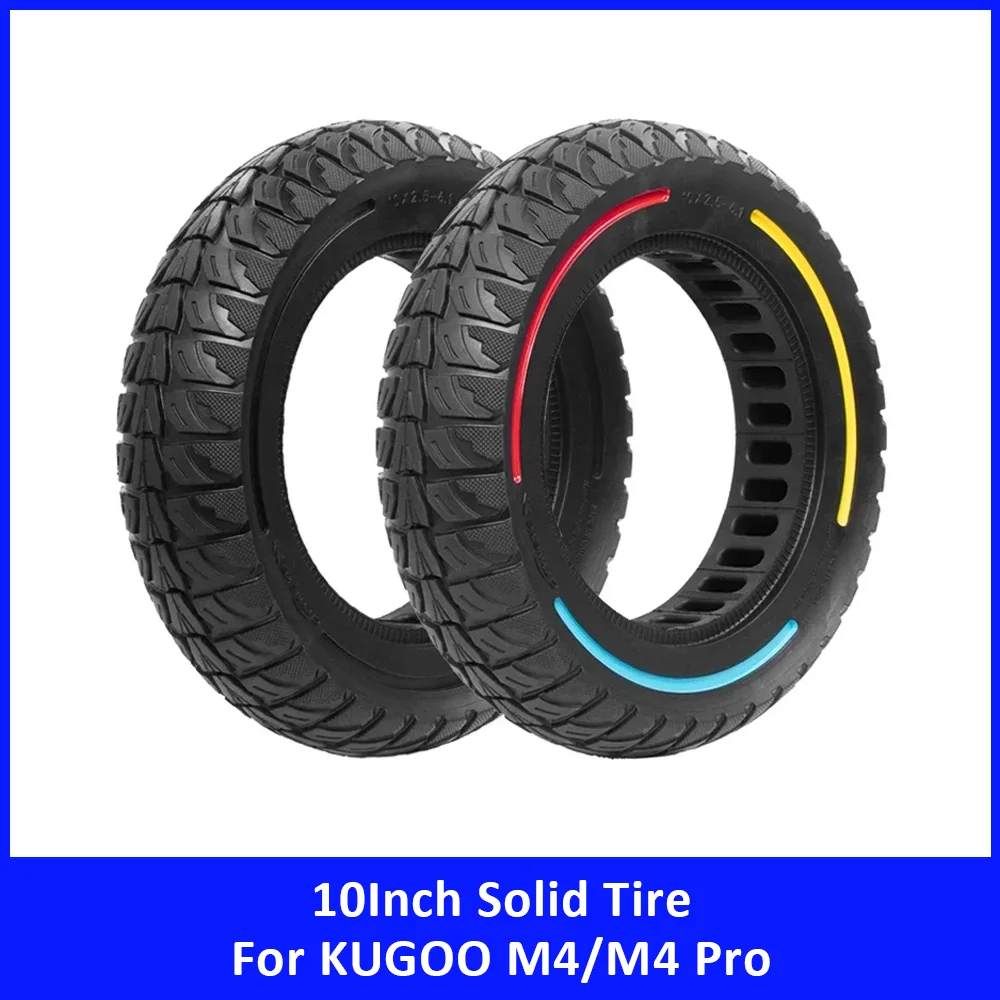 

10-дюймовые твердые шины для KUGOO M4 M4 Pro, аксессуары для электрических скутеров, детали 10x2,5-6,1, износостойкая внедорожная прокольная шина