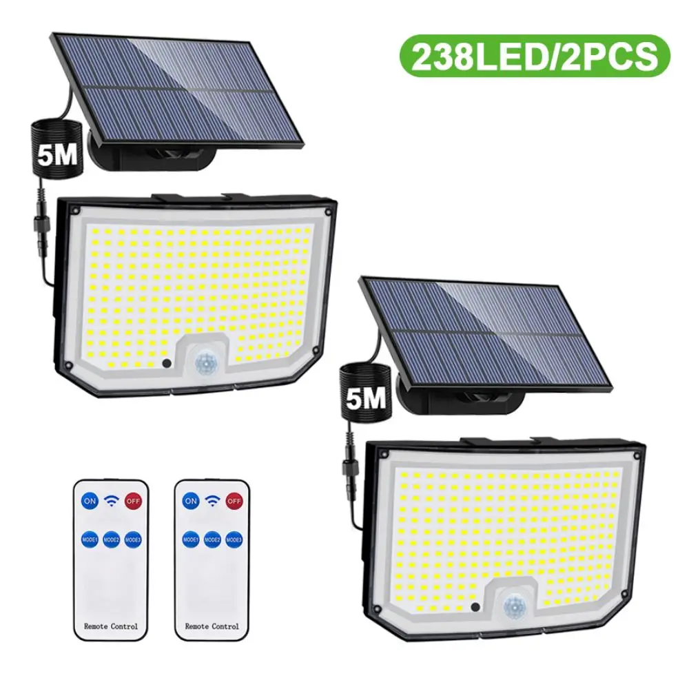 newstyle 238/328 LED Solar Lampe Outdoor 348 Wand Lampe IP65 Wasserdichte Strahler Lampe Motion Sensor Solar 3 Modus Straße Licht garten Dekor 7