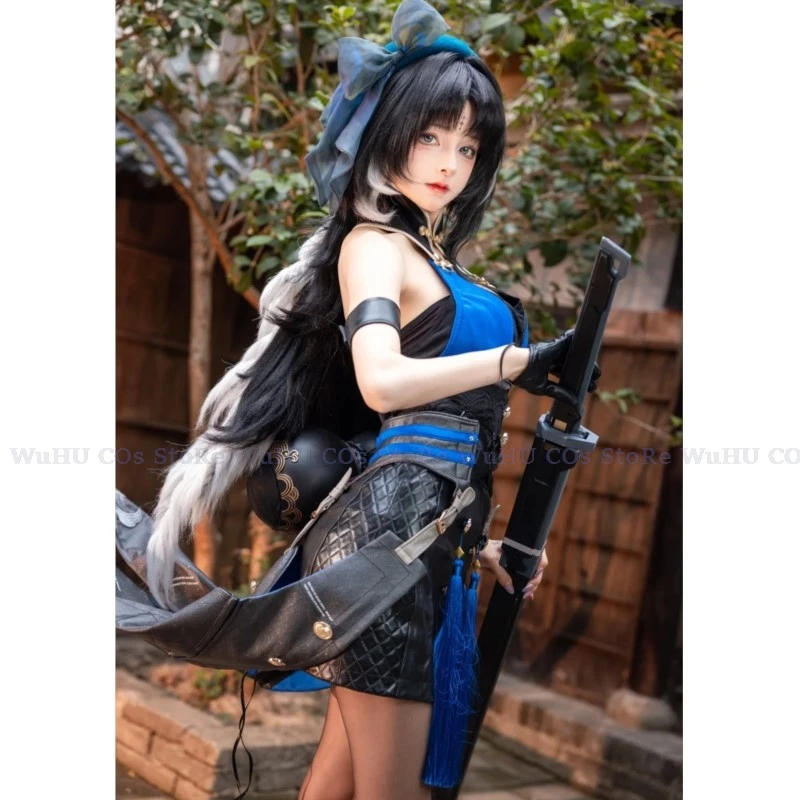 Game Wuthering Waves Yangyang Cosplay Costume Suit Cool Unifrom Dress Wig Hat Role Play Halloween Party Outfit Women