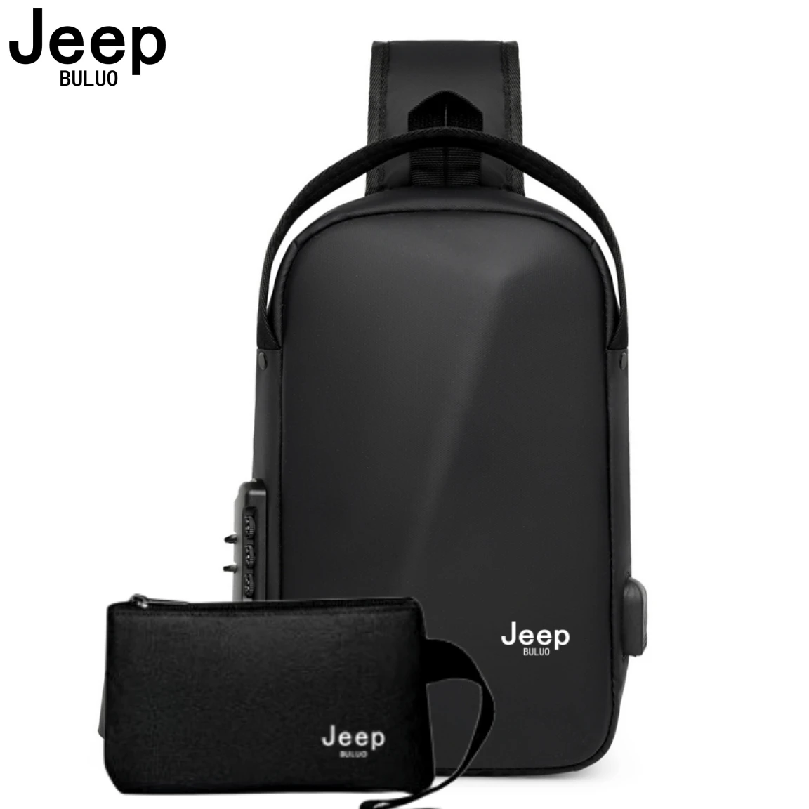 JEEP BULUO Brand Men Sling Chest Bag Motorcycle Riding Outdoor Travel Corssbody Shoulder Bags Nylon Waterproof 3D Stereo New Hot