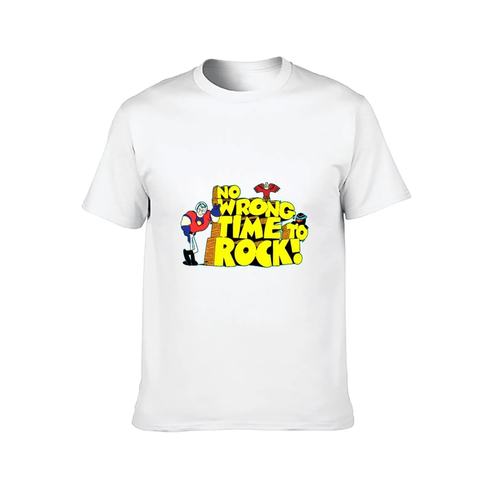 No Wrong Time To Rock, Eagly Vigilante Peacemaker T-Shirt man t shirt summer t shirt for man 100 percent cotton T-Shirt
