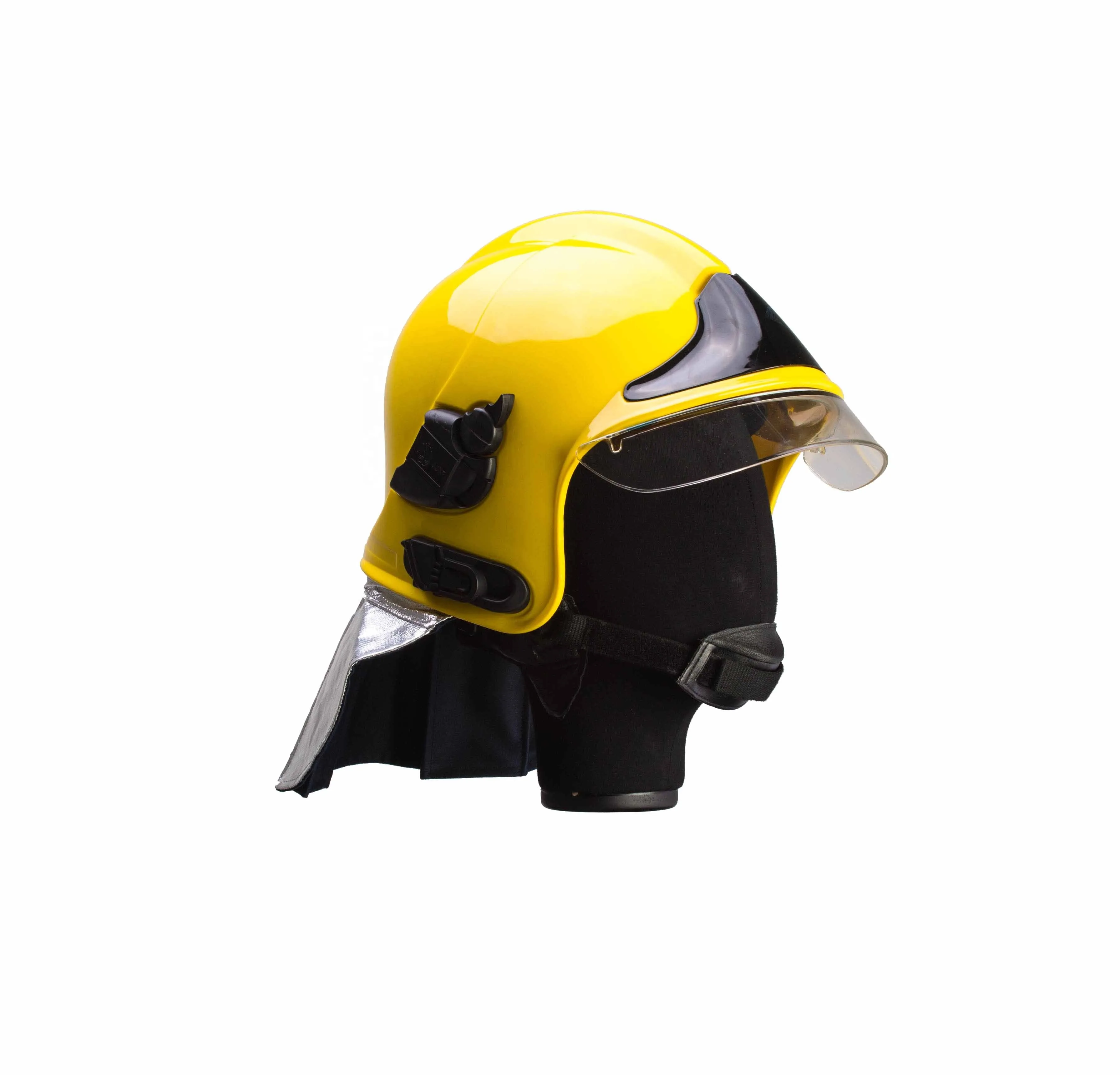 Red Fire Fighting Helmet Yellow F1 Fireproof Helmet