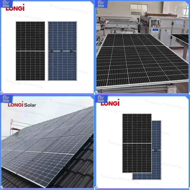 Panel Solar Monocristalino LONGi Hi-MO X10 LR7-72HVH 640W 650W 660W 670W, Panel Fotovoltaico para Almacenamiento de Energía Solar en el Hogar