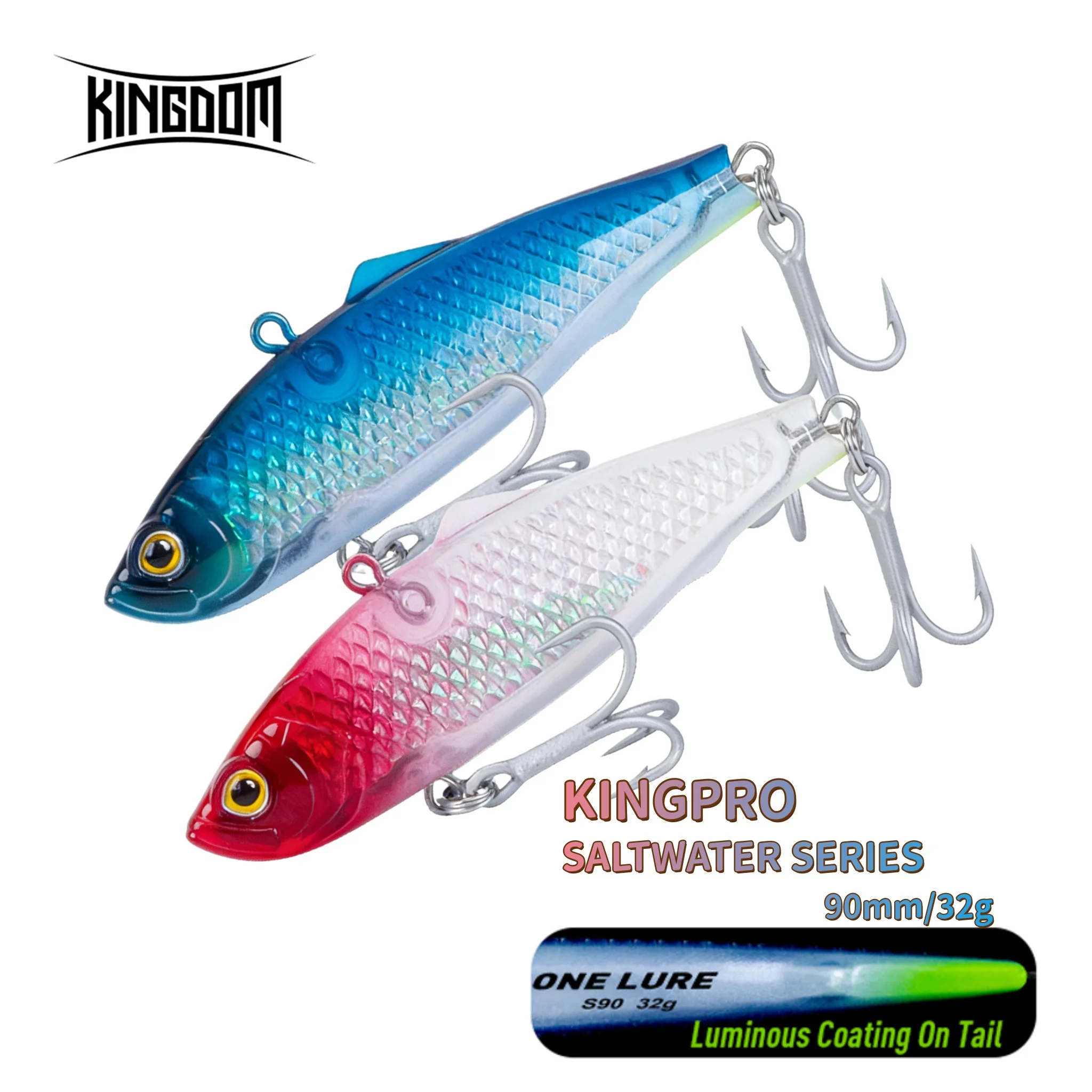 

Рыболовная приманка Kingdom Sinking Vibe, 90 мм, 32 г, искусственная приманка для длительного заброса в соленой воде, жесткие воблеры для ловли морского окуня