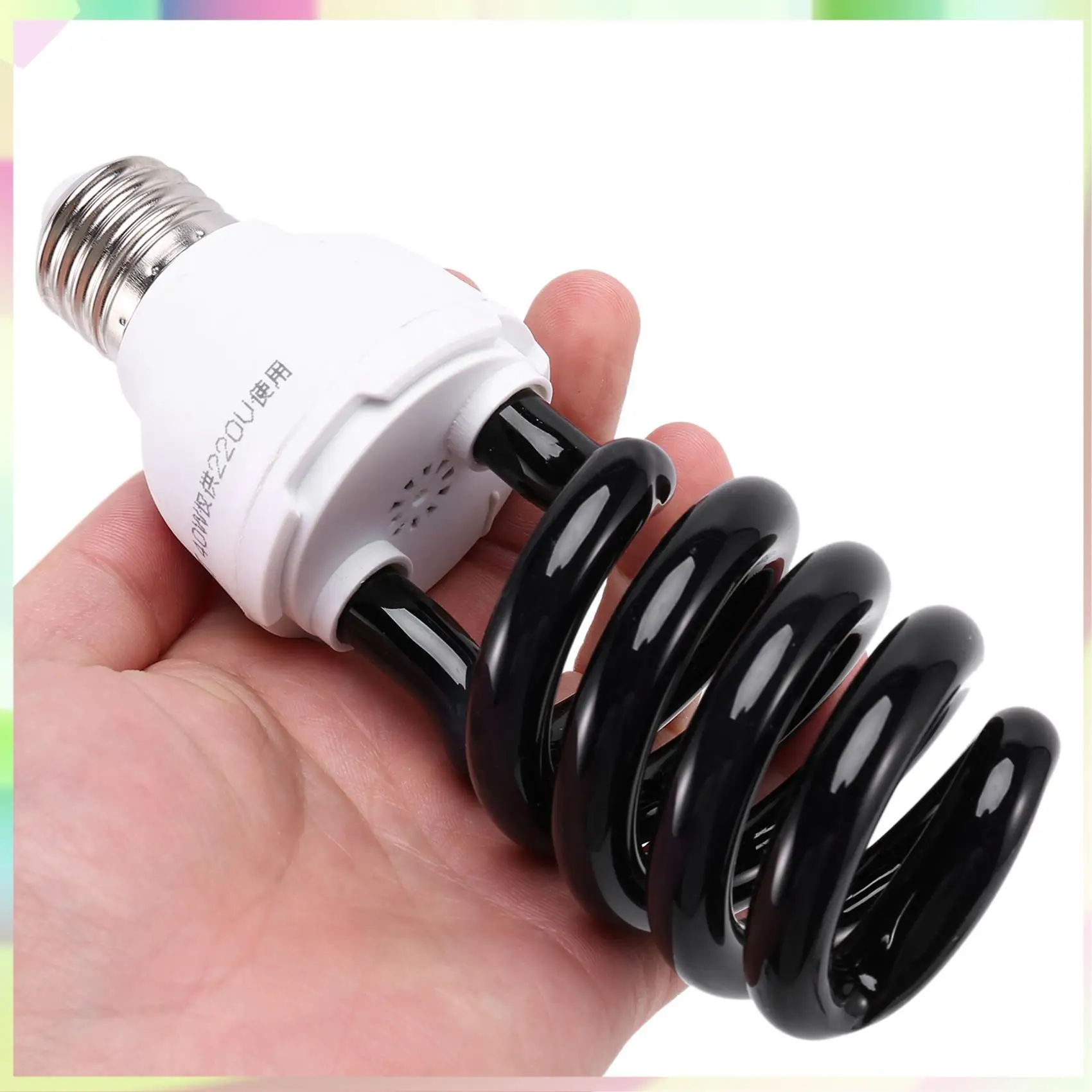 

B23B 2X E27 40W UV Ultraviolet Fluorescent Blacklight CFL Light Bulb Lamp 220V Shape:Spiral Wattage Voltage:40W 220V