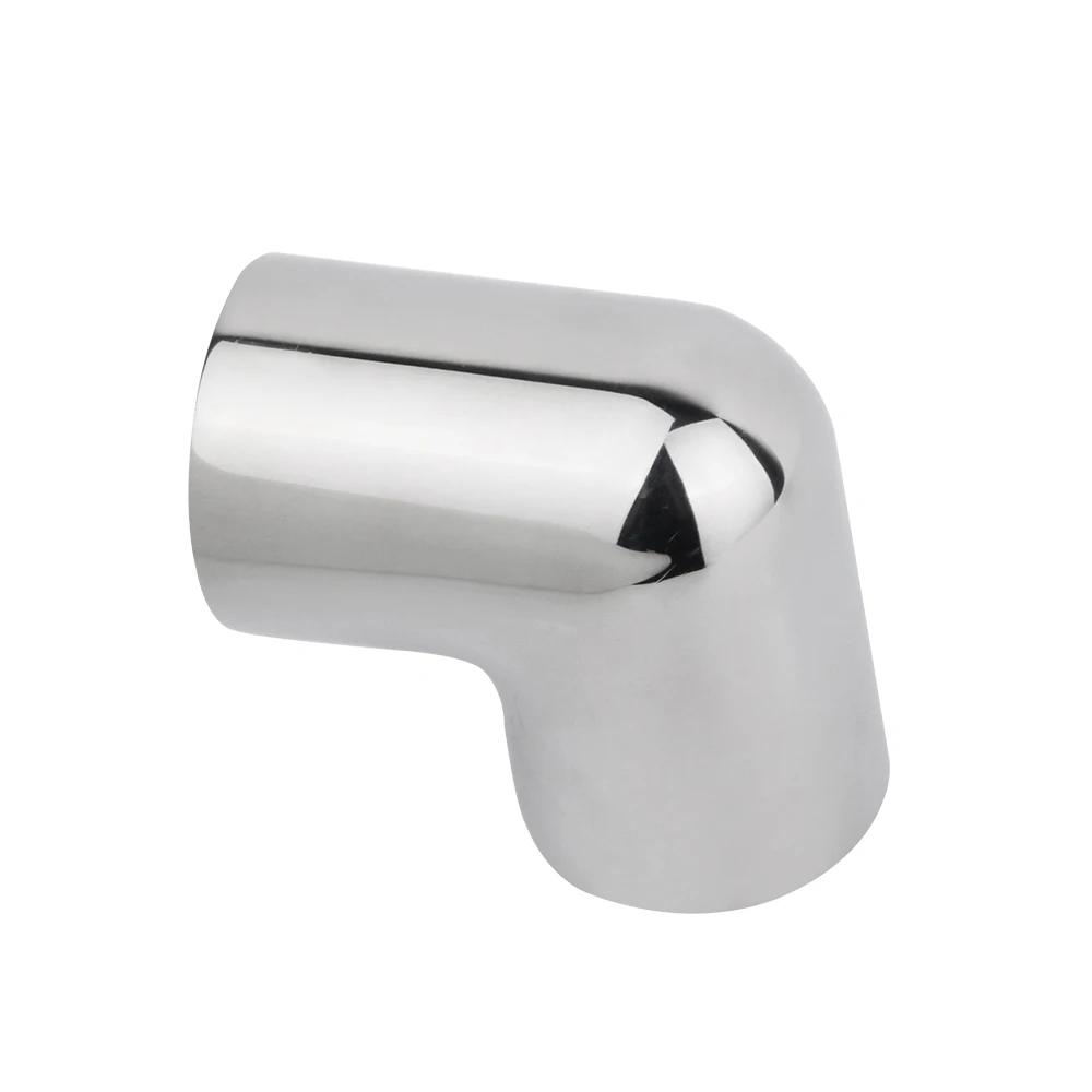 قارب 316 الفولاذ المقاوم للصدأ 2-Way 22/25/30/32 مللي متر أنبوب موصل 90 °   الكوع الأنابيب درابزين تركيب مكونات الأنابيب الأجهزة البحرية