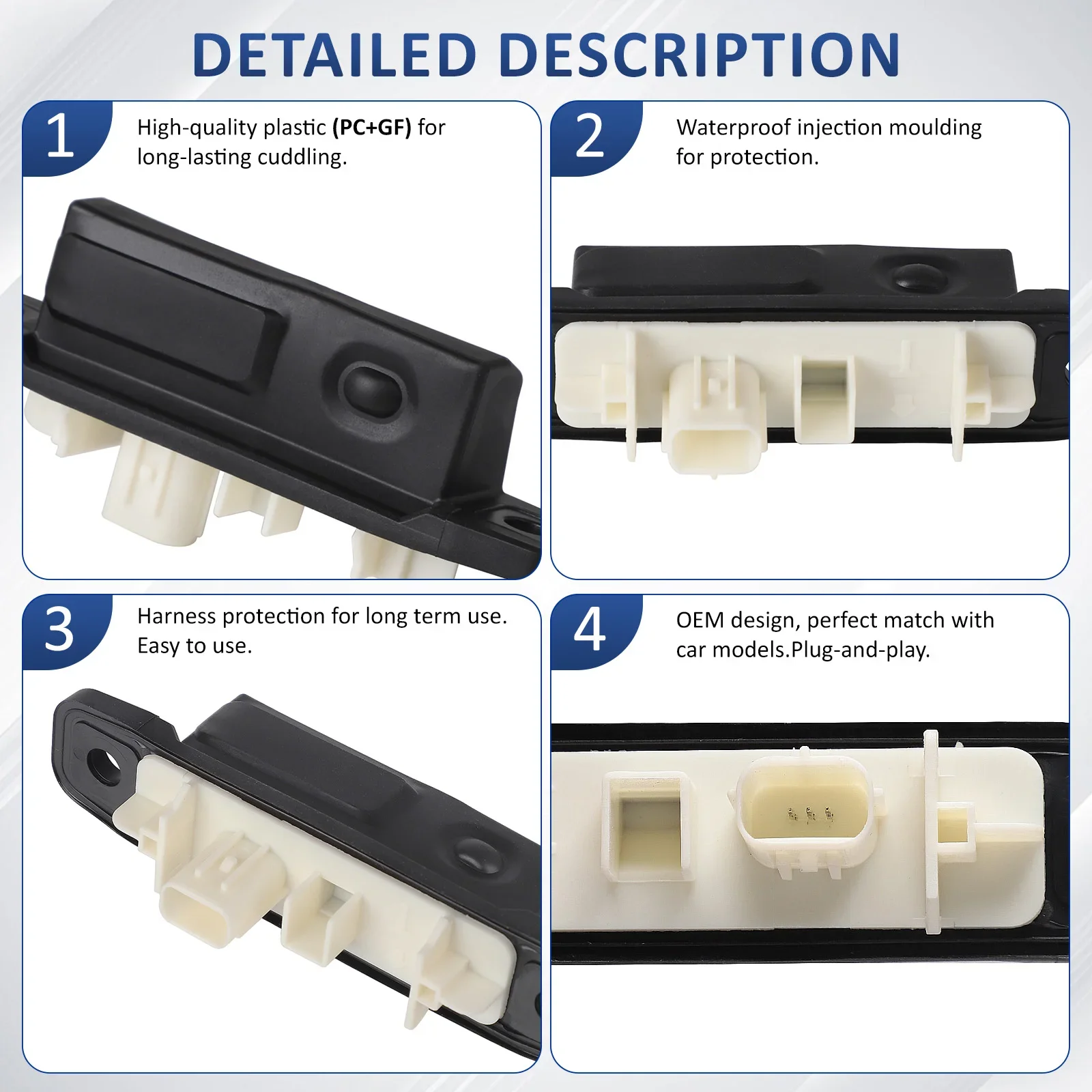 For Toyota Land Cruiser 18-21 Tailgate Luggage Switch Key Button