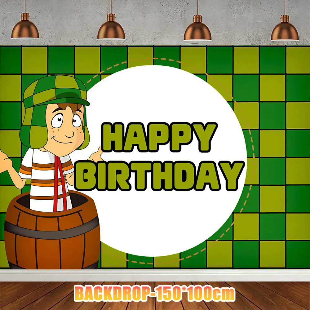 المكسيك El Chavo del Ocho لوازم حفلات أعياد الميلاد كعكة بالون تزيين راية دينيس الرجال خلفية كعكة توبر هدايا الاطفال #6