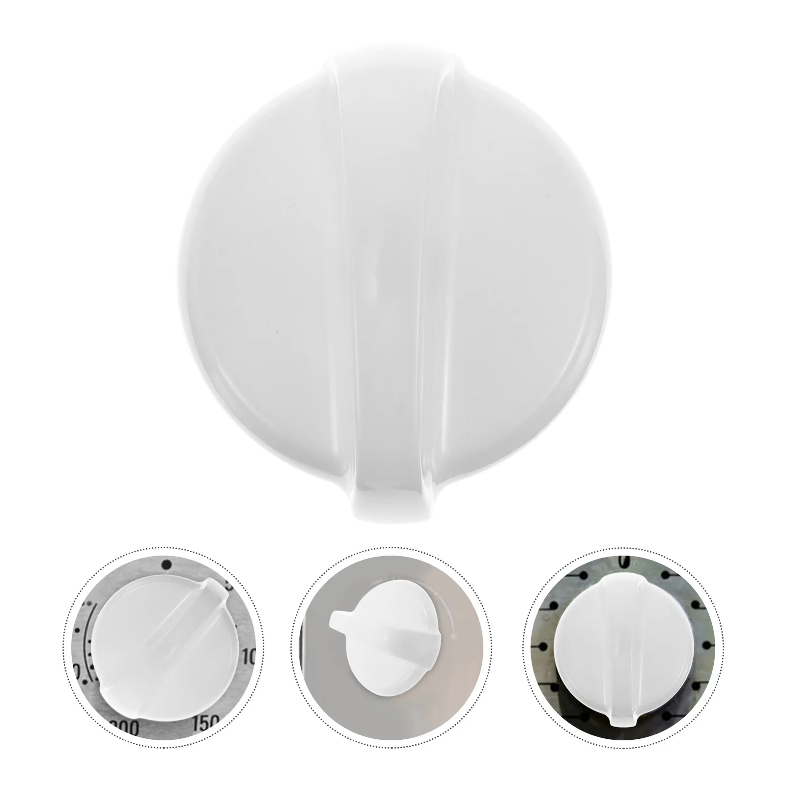 

4 Pcs Oven Knob Replacement Parts Range Surface Burner Stove Top Knobs Timer Grill Replacements White Universal Child