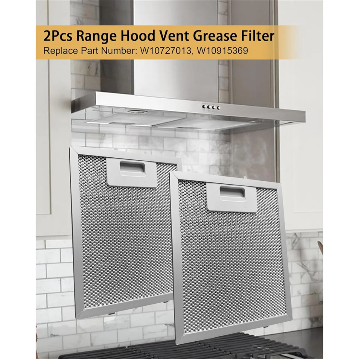 A14G-2PcsW 10915369   레인지후드 그리스 필터 W 10727013   Jenn Air, 주방 보조 장치, 알루미늄 메쉬 그리스 벤트 필터용