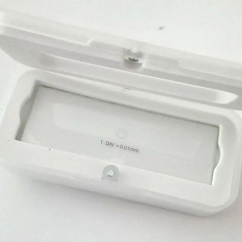 Microscope Calibration Microscopio Glass Slides Reticle Ruler Stage Dial Micrometer For Biological Measuring Calibration Ruler