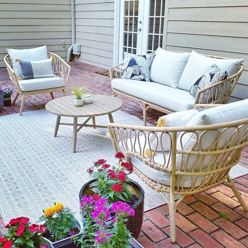 في الهواء الطلق، أريكة مقاومة للماء، عطلة، كرسي الروطان، أوقات الفراغ، الفناء، الطاولات والكراسي