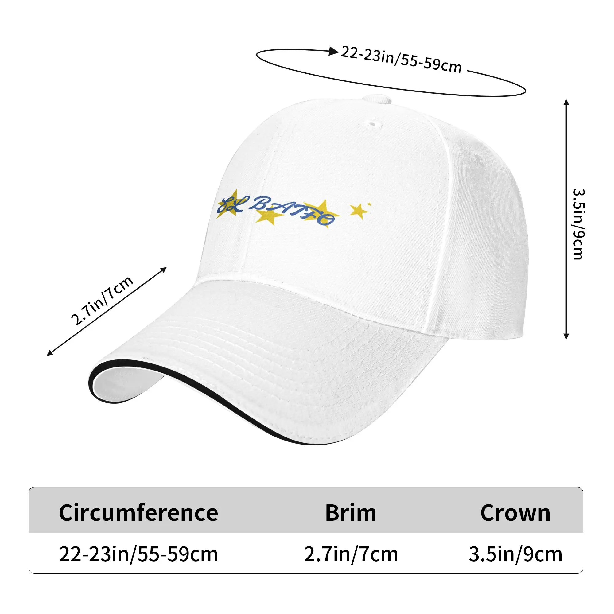 El Baifo Quevedo Blue Cursive Star Surround Typography Baseball Cap  Fashion Women Men Hats High Quality Baseball Caps Present