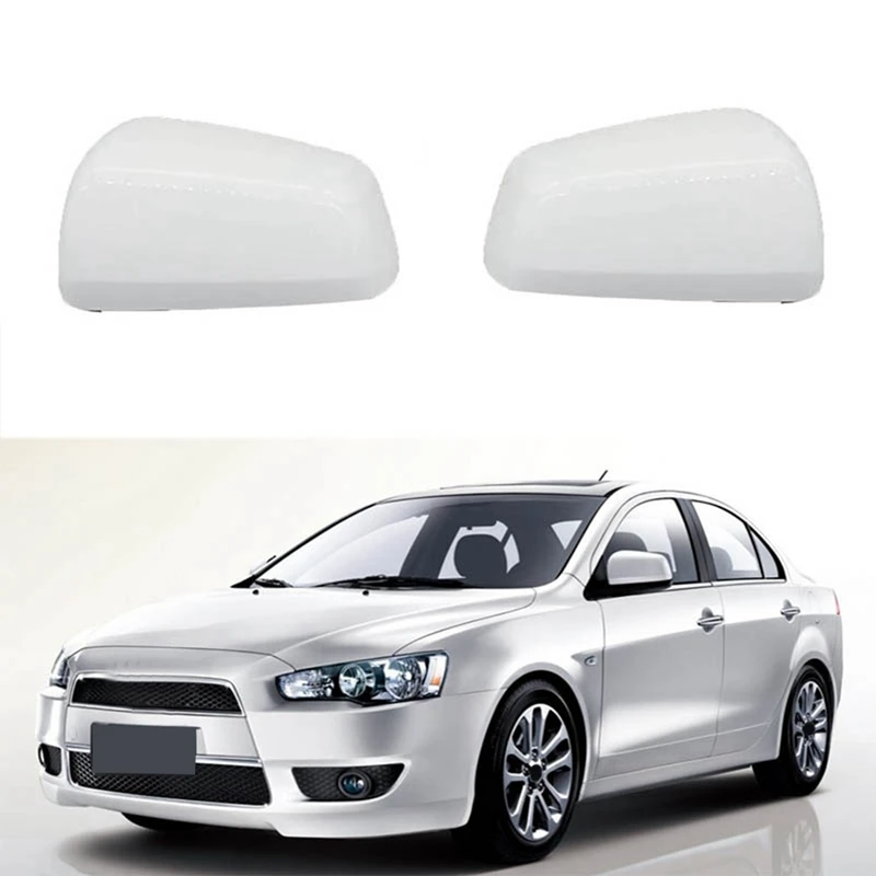 Car Rearview Side Mirror Cap For Mitsubishi Lancer EX 2008- 2012 Door Rearview Mirror Cover Replacement Accessories