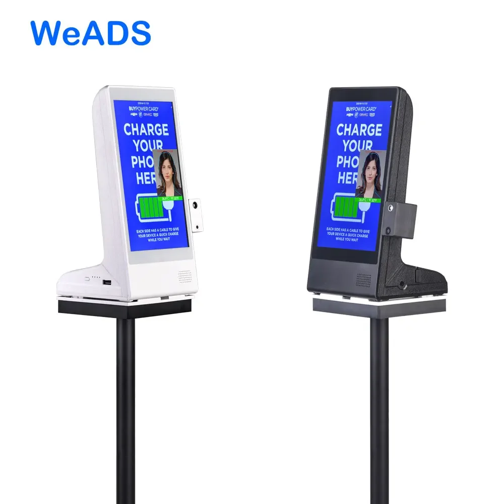 2020 Innovative 8 inch multi function advertising player with face recognition temperature detection measure