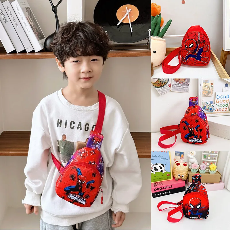 

Marvel SpiderMan Crossbody Bag SpiderMan Children's Chest Pack Coin Purse Anime SpiderMan Shoulder Bags Messenger Bag Kids Gifts