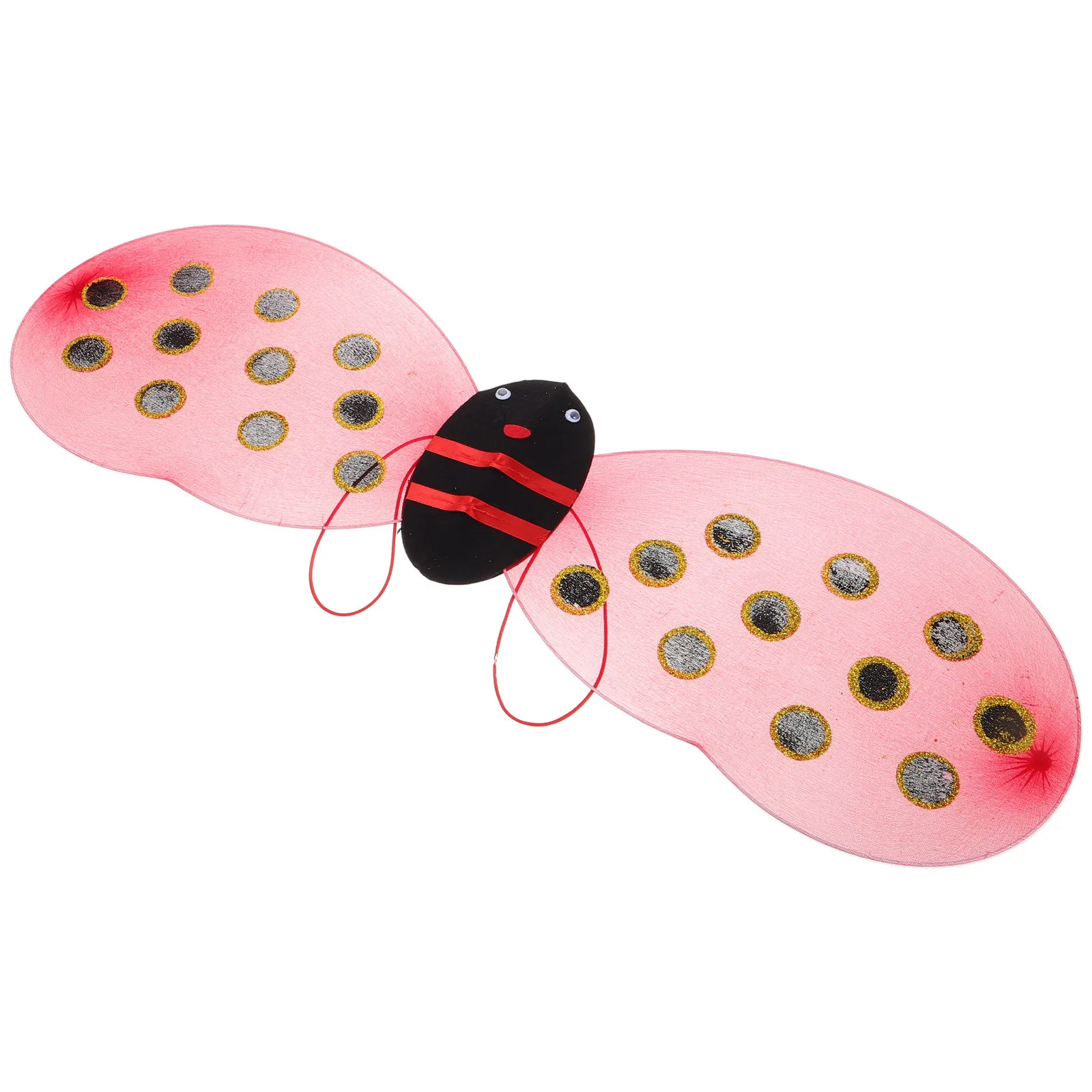 

Ladybug Wings for Costume Unique Design Lightweight Comfortable Easy Wear Performance Halloween Cosplay Party
