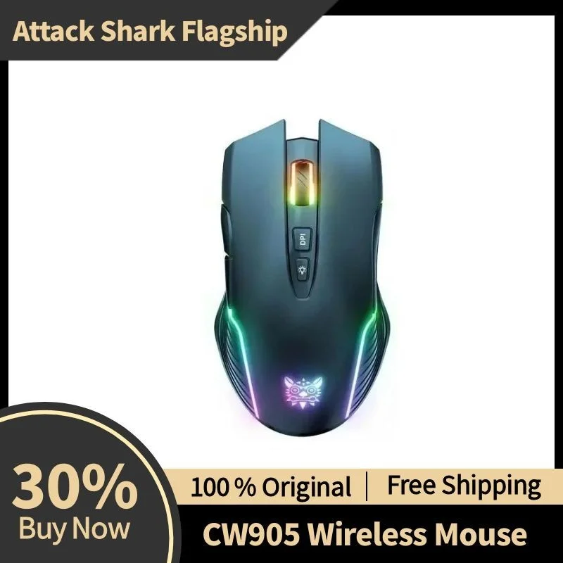 

Onikuma Cw905 Wireless Gaming Mouse Cute Notebook Desktop Home Office 6400 Dpi Precise Positioning Cool Lighting Wired Mouse