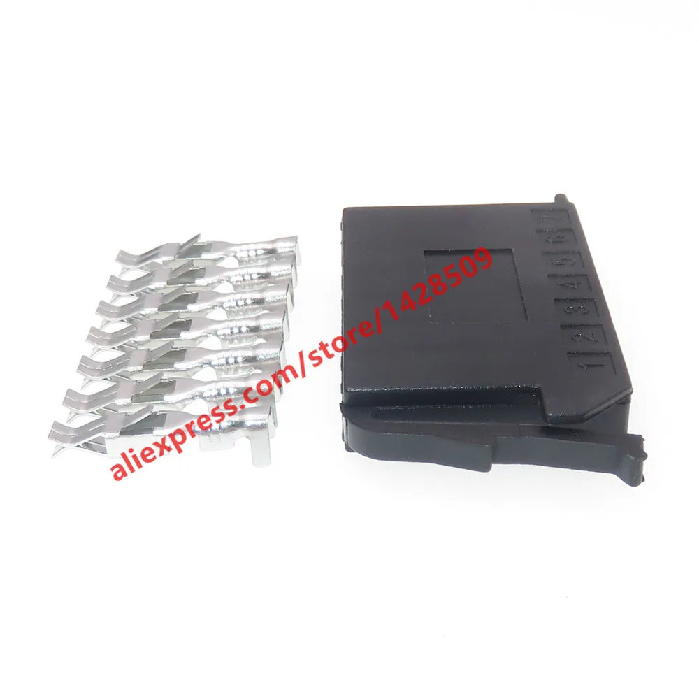 1 Set 7 Pin 2.8 Series Auto Unsealed Connector Car Wiring Socket With Terminal Automotive Modification Parts