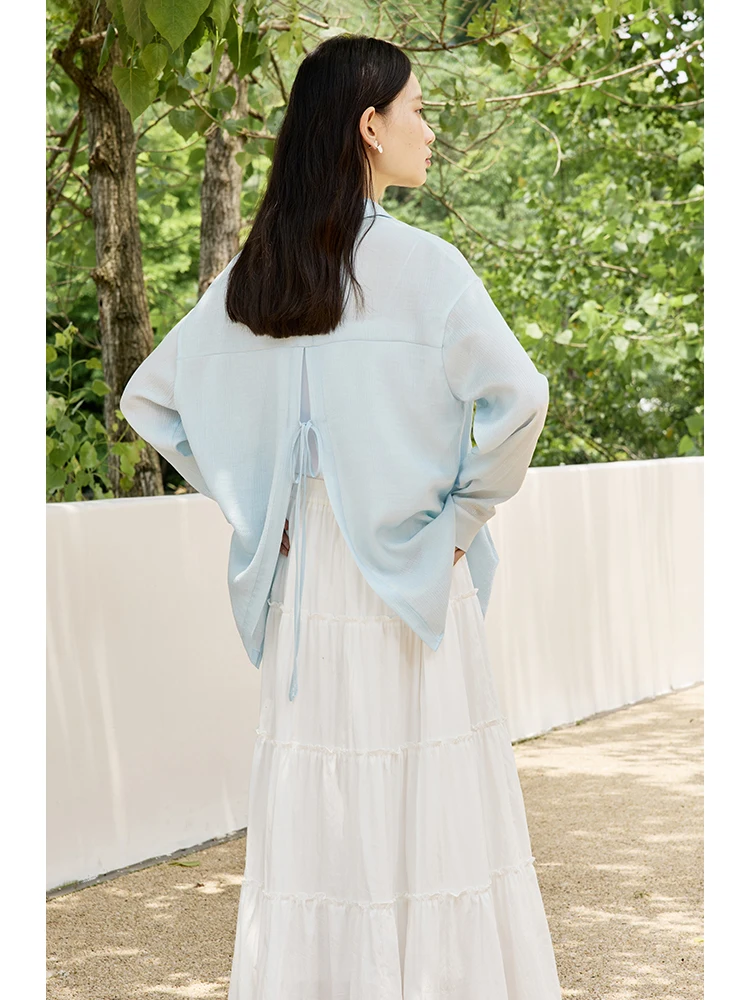 ZIQIAO Summer Light Loose Sun-proof Shirt Jacket For Women 2024 Summer New Design Slim Versatile Casual Female Top 24ZQ92444