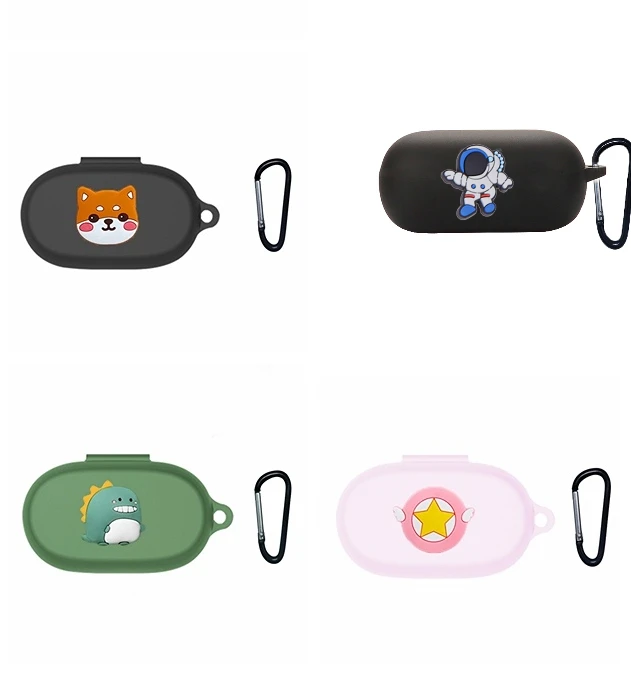 For Jabra Elite 7 Pro / Elite 7 Active Case cartoon dog/cat /flower Shockproof Earphone Cover Silicone hearphone Accessories