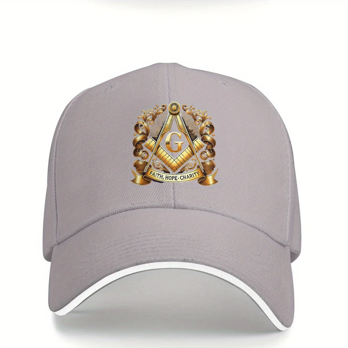 [Masonic Dad Hats] Masonic Solid Color Dad Hats | Sun Hats, Baseball Caps, Golden Square And Compass Pointed Hats