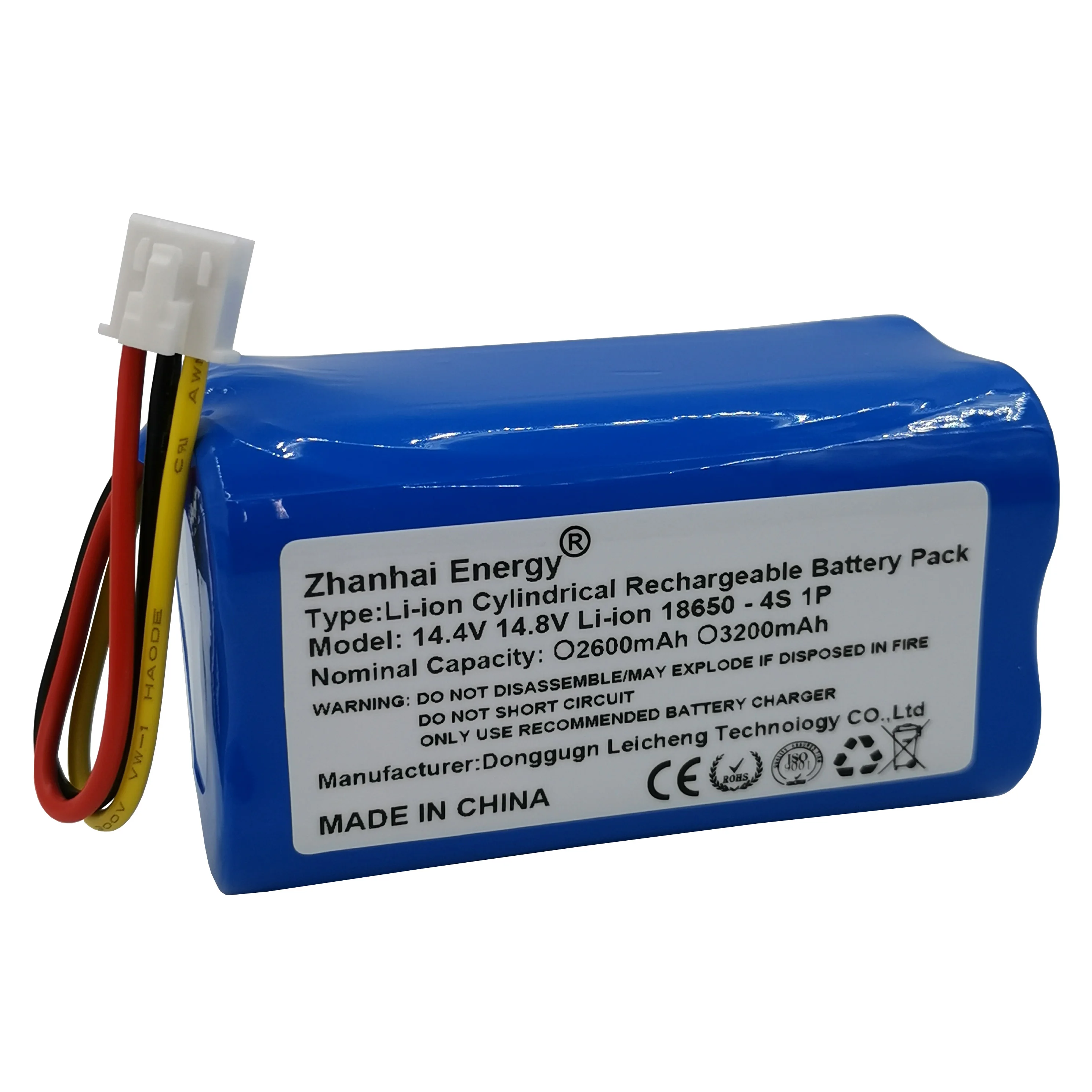 14.4V 14.8V 2600Mah 3200Mah Li-Ion Cilindrische Oplaadbare Batterij Voor Robot Vacuüm Suning Jiwu Kleine Biu V6 Trifo M662