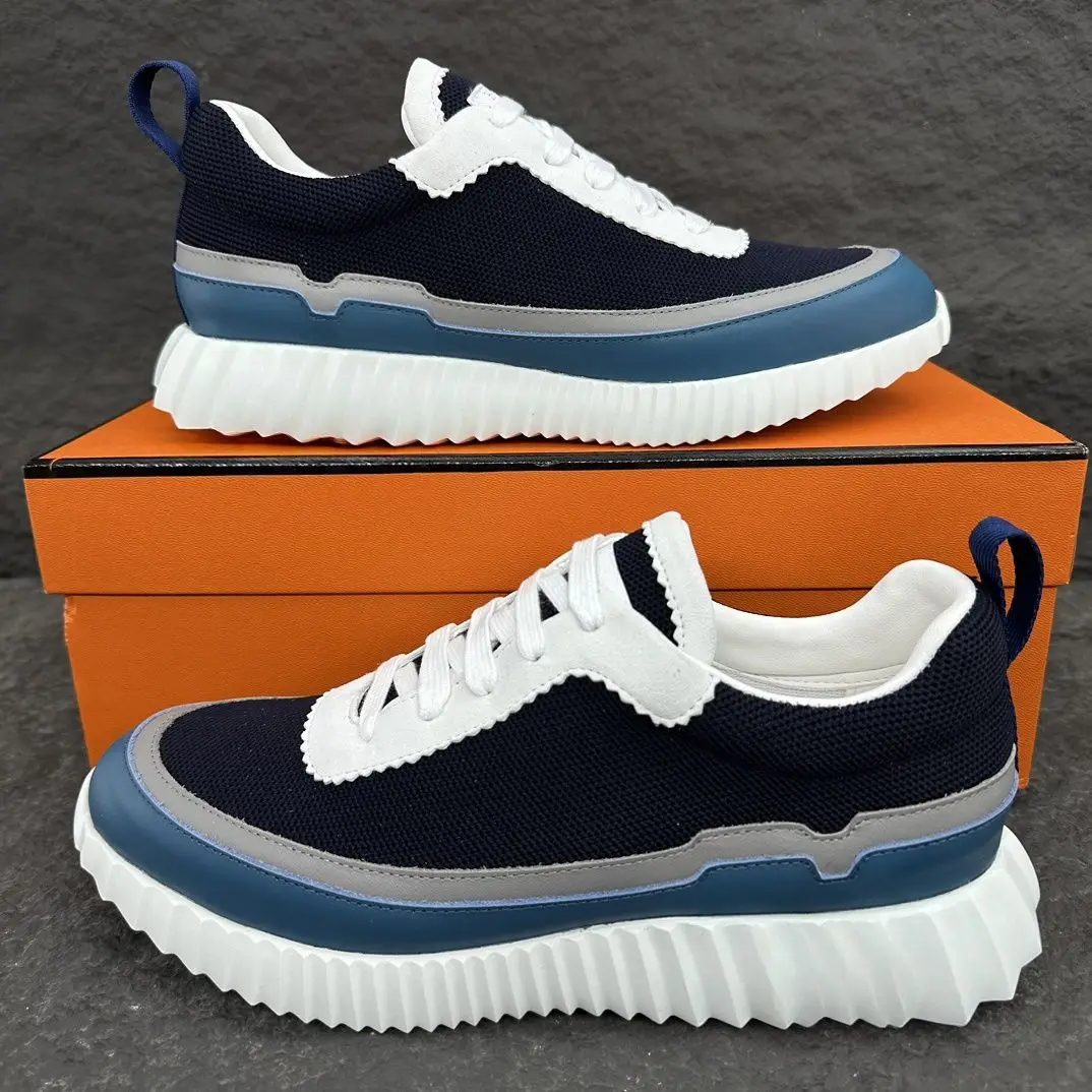 Fashion Stitching Unisex Board Skate Shoes Contrast Color Casual Sneakers Thickened Wear Resistant Sole Comfortable Insole Couple Footwear Suitable for Daily Street and Travel Use