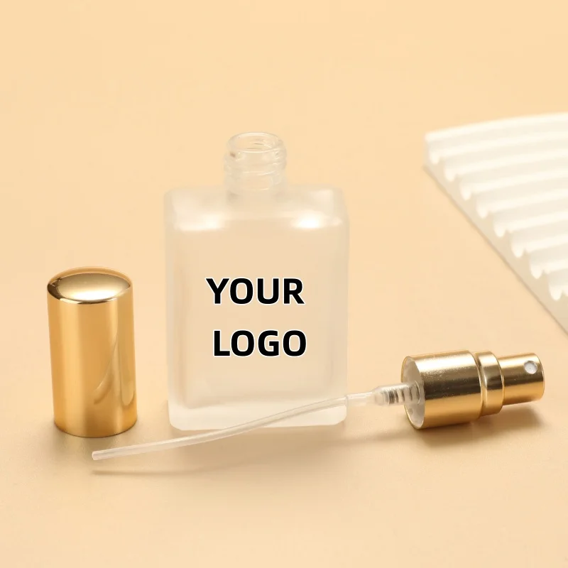 【شعار مخصص】 100 قطعة مخصصة 15 مللي زجاجة من الزجاج البلوري غطاء رذاذ مستحضرات التجميل العناية بالبشرة حاوية تغليف المنتجات