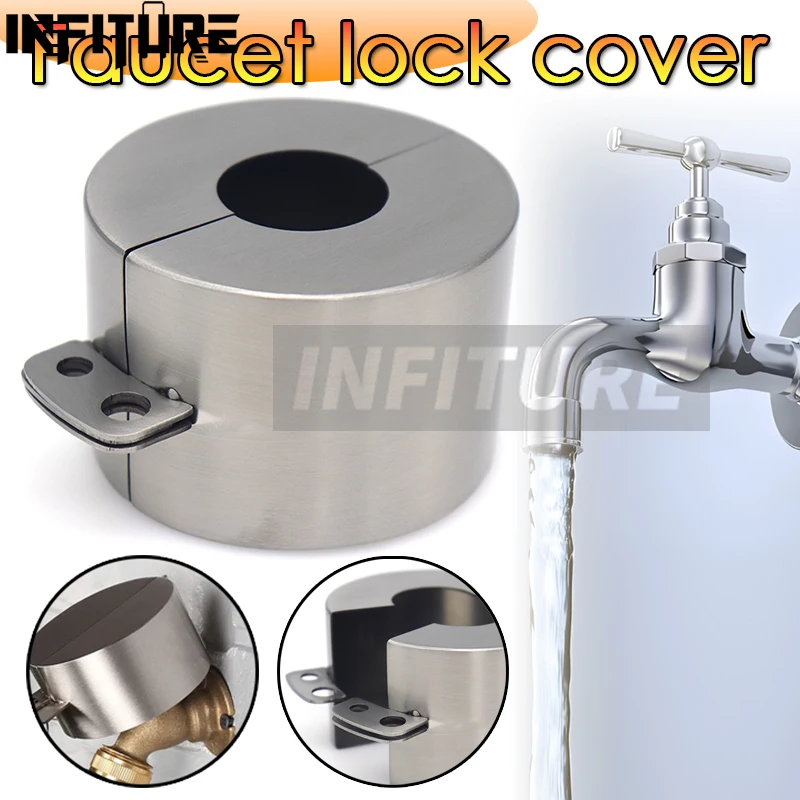 Outdoor Faucet Lock Anti-Theft Hose Tap Iron Rotating Gate Lockout Industrial Tank Gas Bottle Ball Protect Faucet Valve Cover