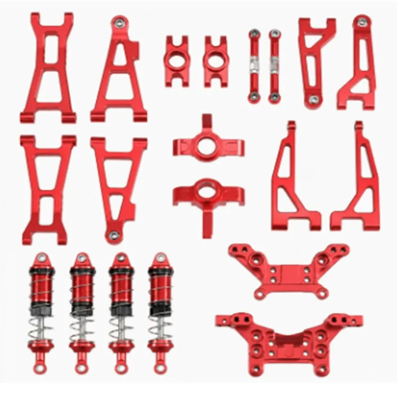 FBIL-For MJX 16213 16207 16209 16210 H16 RC Car Metal Upgrade Parts Kit - 9Pcs Set For Enhanced Durability & Performance