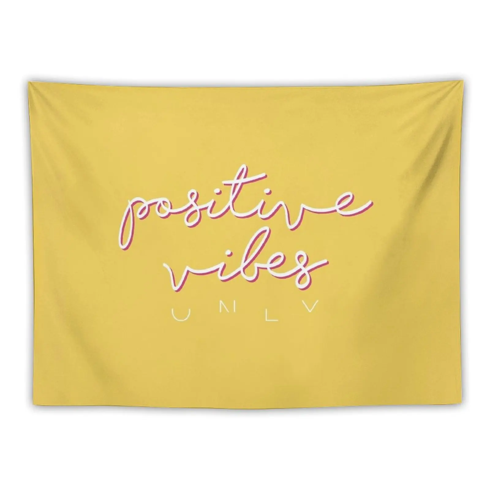 

POSITIVE VIBES ONLY YELLOW Tapestry Bedroom Deco For Bedroom Cute Room Things Tapestry